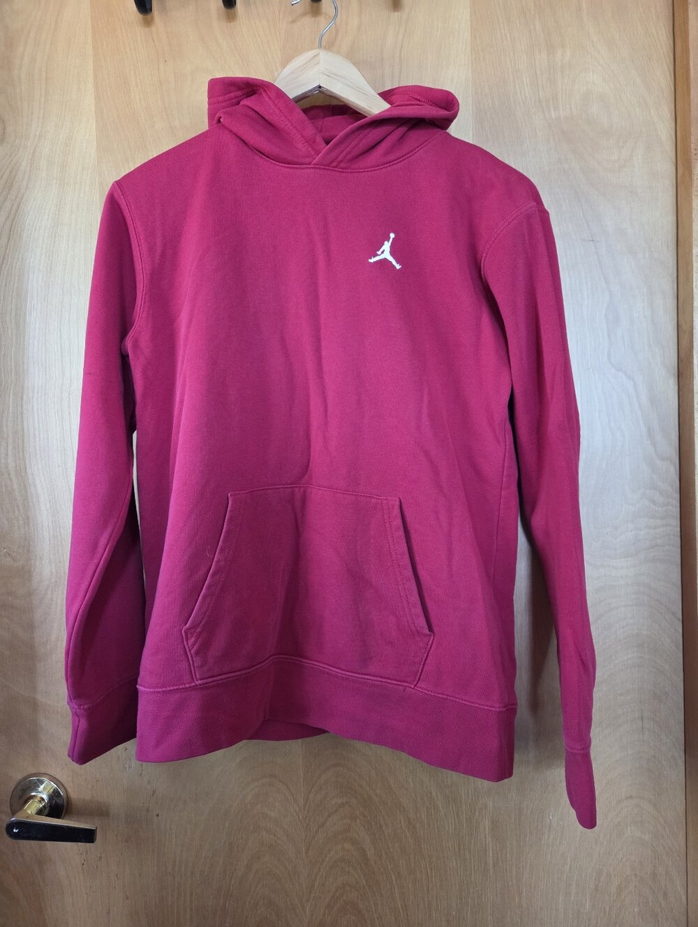 Boys Air Jordan Basic Red Hoodie XL